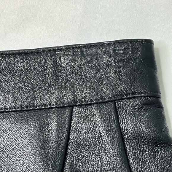 Black Leather Skirt by Images. Size 10 - Picture 10 of 14